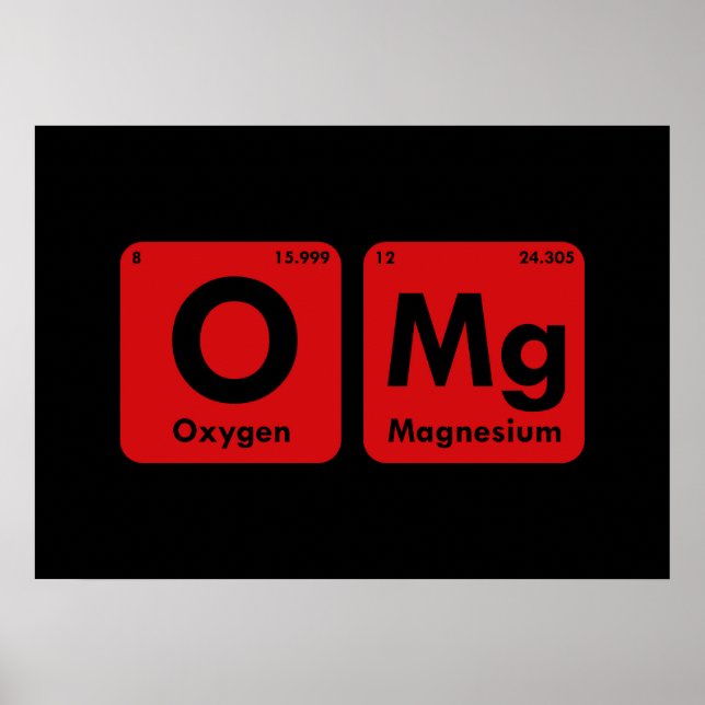 OMG Periodic Table Poster (Front)
