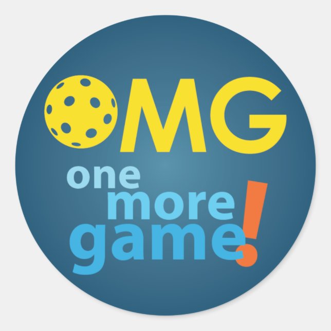 OMG pickleball stickers (Front)