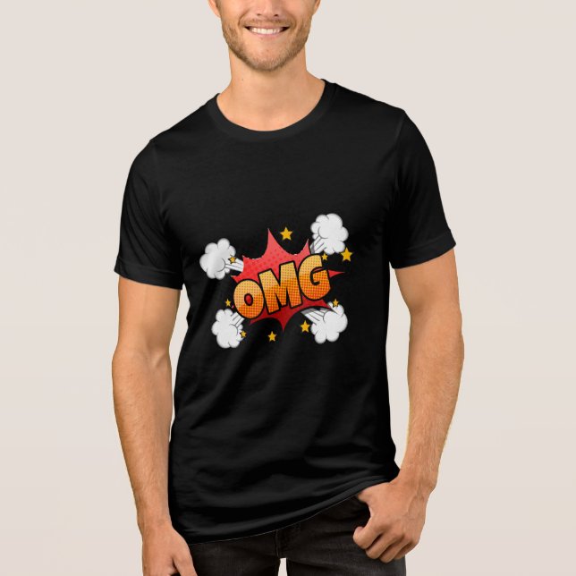 OMG puff t-shirt Tri-Blend Shirt (Front)