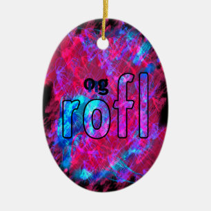 OMG! rofl Ceramic Tree Decoration