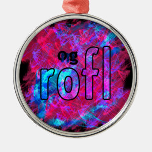 OMG! rofl Metal Tree Decoration