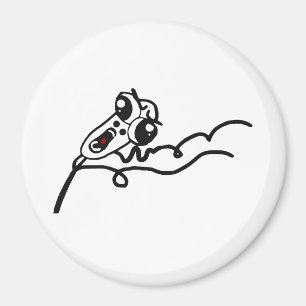 OMG RUN Scared Rage Face Comic Meme Magnet