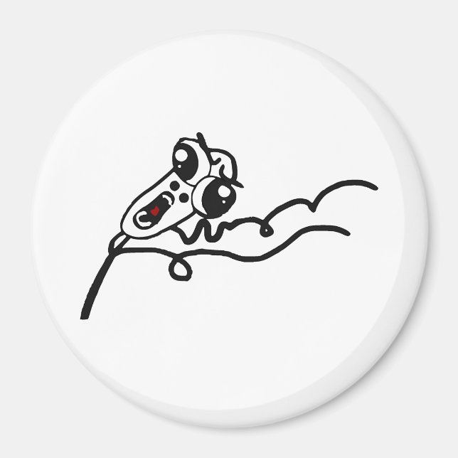 OMG RUN Scared Rage Face Comic Meme Magnet (Front)