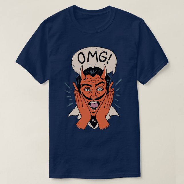 OMG Satan  T-Shirt (Design Front)