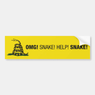 OMG! Snake! Bumper Sticker
