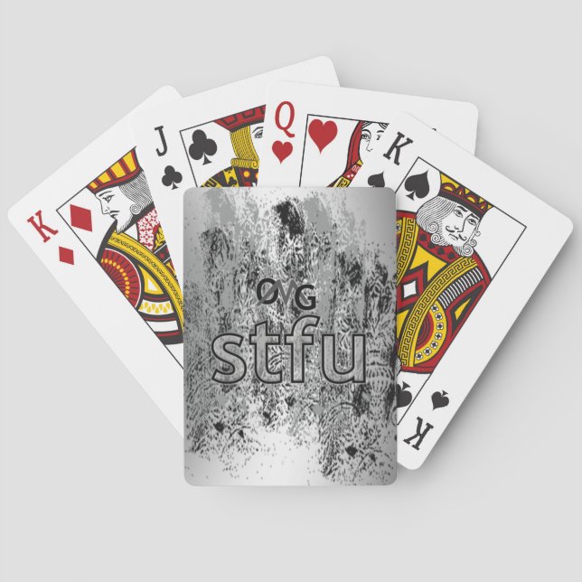 OMG! stfu Playing Cards (Back)