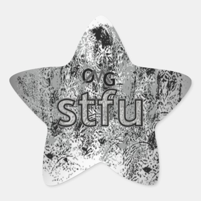 OMG! stfu Star Sticker (Front)