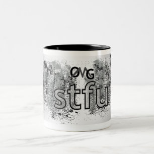 OMG! stfu Two-Tone Coffee Mug