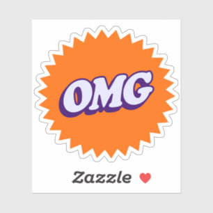 OMG Sticker - Bold and Fun Graphic