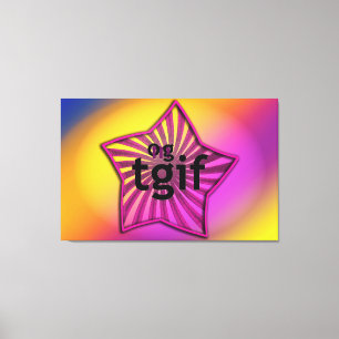 OMG! tgif Canvas Print