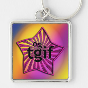 OMG! tgif Key Ring