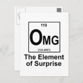 OMG The Element os Surprise Postcard (Front/Back)