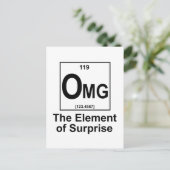 OMG The Element os Surprise Postcard (Standing Front)