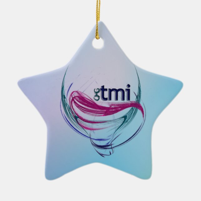 OMG! tmi Ceramic Tree Decoration (Front)