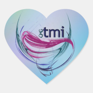 OMG! tmi Heart Sticker