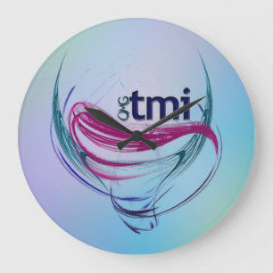 OMG! tmi Large Clock