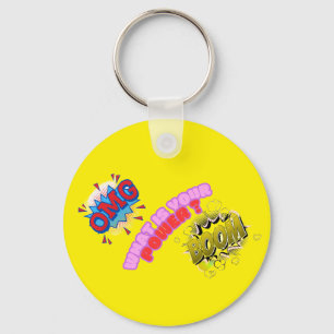 OMG,What Is Your Power ? Key Ring