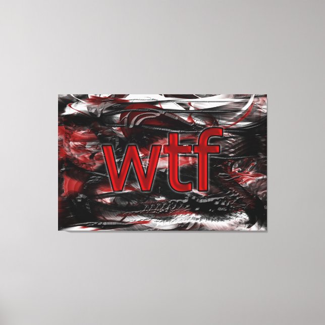 OMG! wtf Canvas Print (Front)