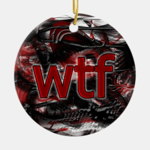 OMG! wtf Ceramic Tree Decoration