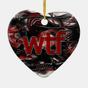 OMG! wtf Ceramic Tree Decoration