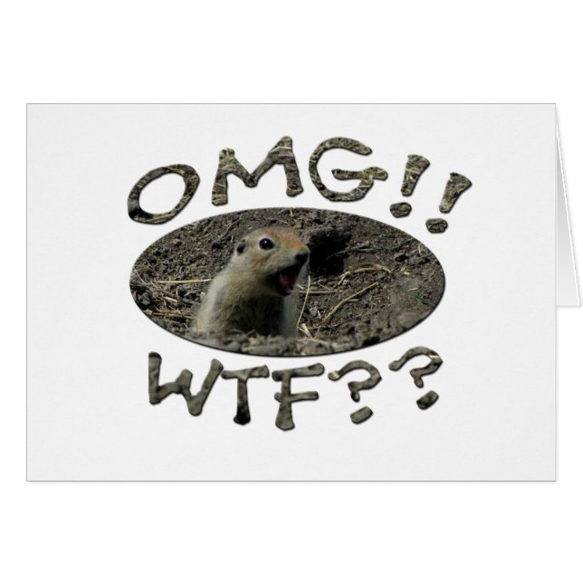 OMG WTF Gopher (Front Horizontal)