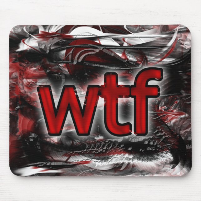 OMG! wtf Mouse Mat (Front)