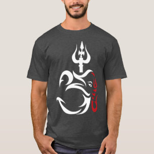 OMGanesha And Lord Shiva Divine Trident Trishul T-Shirt