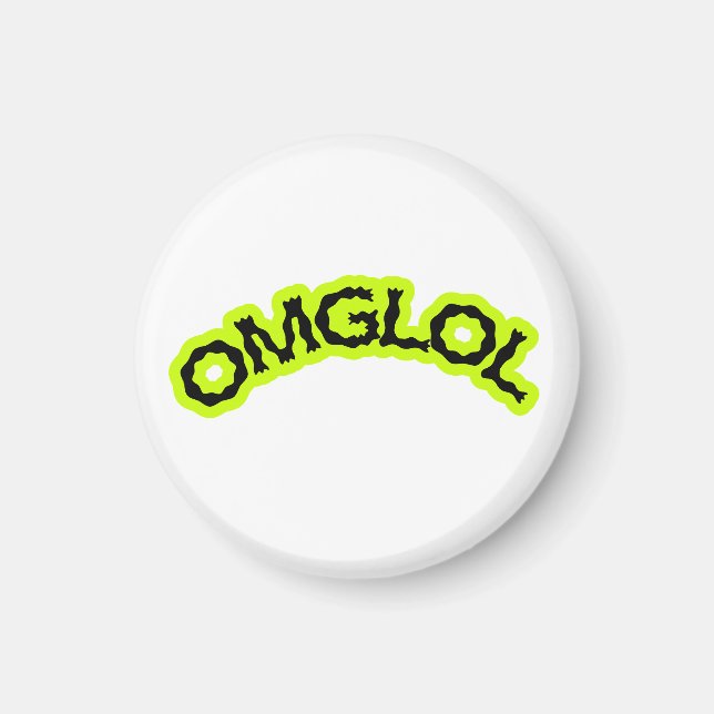 OMGLOL Retro 2000s Magnet – Fun & Playful (Front)