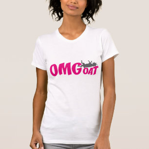 OMGoat Myotonic Goat the Goat Lovers OMG in Pink T-Shirt