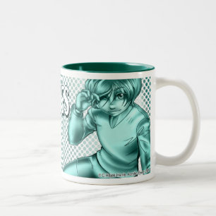 Omi, monochrome logo mug