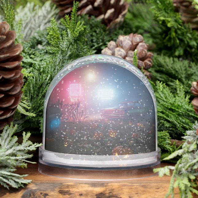 Ominous Halloween Night Snowglobe (Winter)