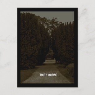 Ominous Halloween party invitation