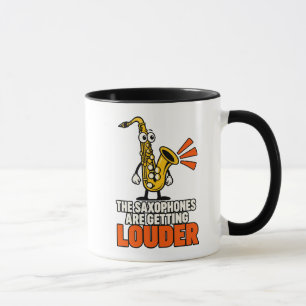 Ominous Saxophone Chaos Meme Mug