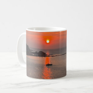 Omis Croatia Sunset Orange Sky Coffee Mug