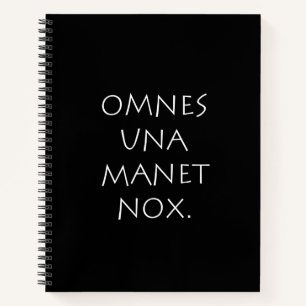 Omnes Una Manet Nox Notebook