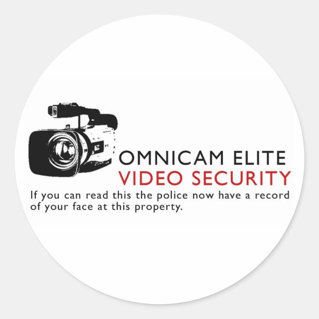 Omni-Cam Elite Classic Round Sticker (Front)