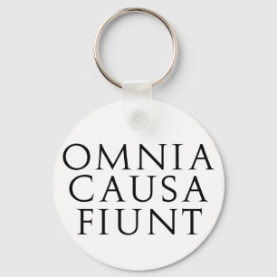 Omnia Causa Fiunt Key Ring