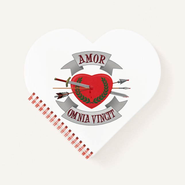 Omnia Vincit Love Notebook (Front)