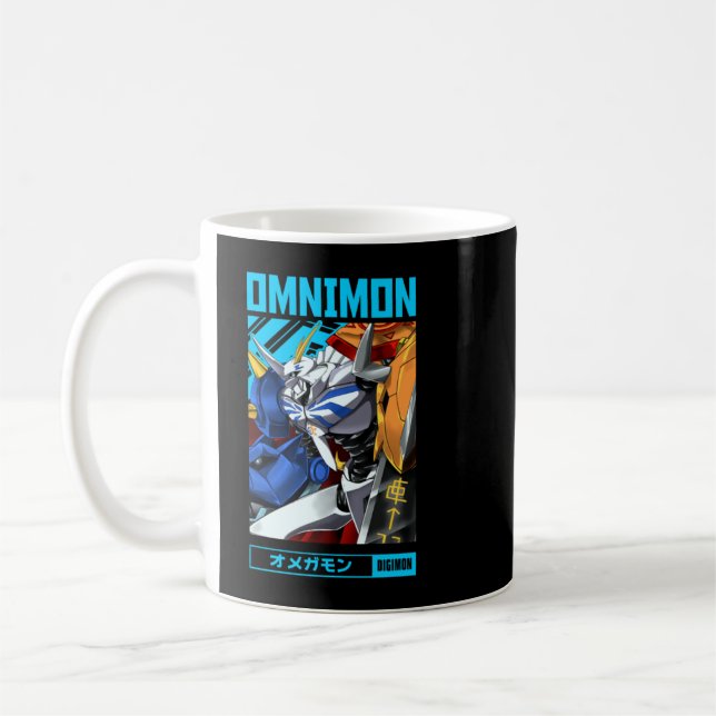 Omnimon = Digimon = Anime Otaku Design  Coffee Mug (Left)