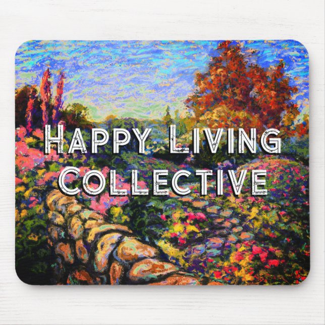 Omniseasonal Garden Happy Living Collective Mouse Mat (Front)