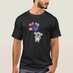 Omnisexual Flag Balloon Hearts Pride Lgbtq Koala T-Shirt