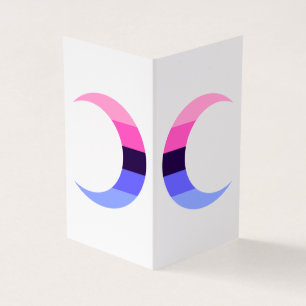 Omnisexual Pride Crescent Moons Greeting Card