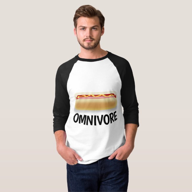 OMNIVORE Funny Meat Eater t-shirts (Front Full)