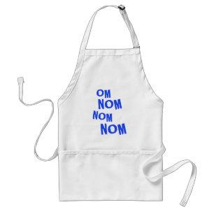 omnomnomnom_blue standard apron