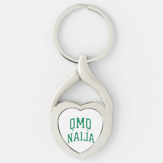 Omo-Naija — Nigerian Heritage Key Ring (Front)
