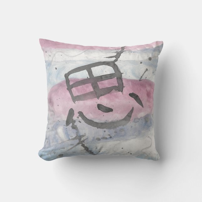 Omo (Thought) Kanji Cushion (Front)