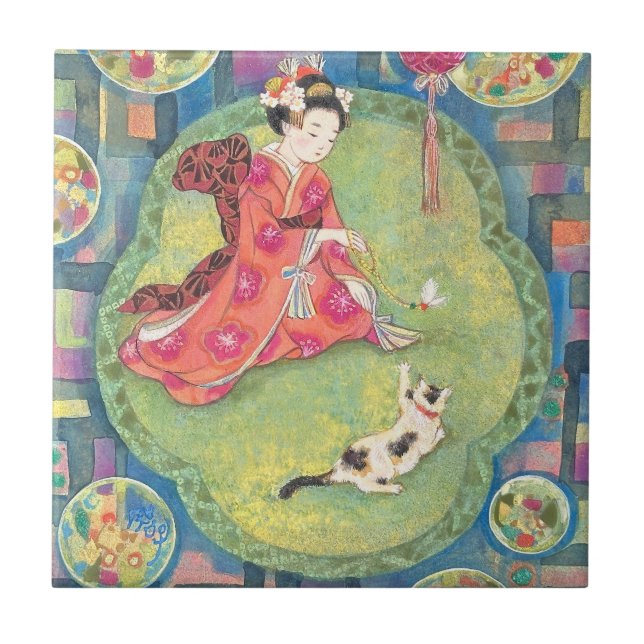 Omohide Garasu: A Little Glass Memory Tile (Front)