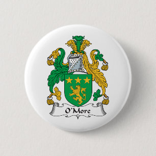 O'More Family Crest 6 Cm Round Badge