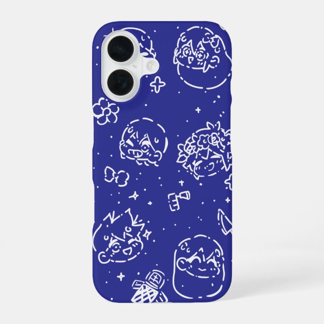 omori background iPhone 16 case (Back)
