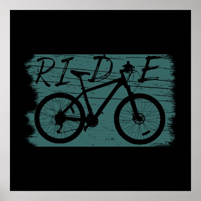omountain biking vintage poster (Front)